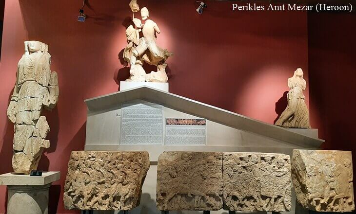 Limyra Antik Kenti – Perikles Anıt Mezarı (Heroon) rölyefleri ve heykelleriyle birlikte sergileniyor