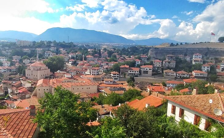 Safranbolu’nun UNESCO tescilli Osmanlı dönemine ait tarihi evleri ve şehir dokusu.