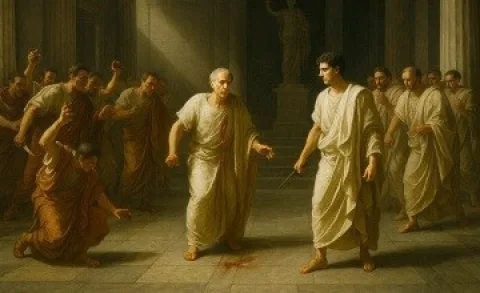 Sen de mi Br&uuml;t&uuml;s? - Et Tu, Brute? J&uuml;l Sezar&rsquo;ın &Ouml;l&uuml;m&uuml; İhanet ve Roma&rsquo;nın Kader Anı
