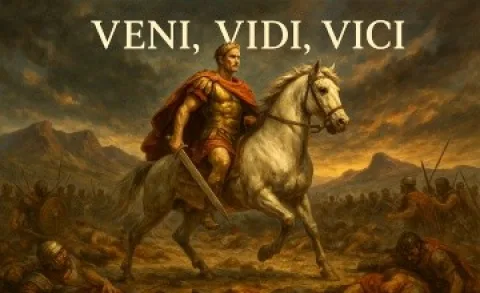 Veni, Vidi, Vici - Geldim, G&ouml;rd&uuml;m, Yendim: J&uuml;l Sezar&rsquo;ın &Uuml;&ccedil; Kelimelik Zaferi