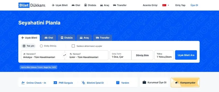 Antalya İzmir Uçak Bileti